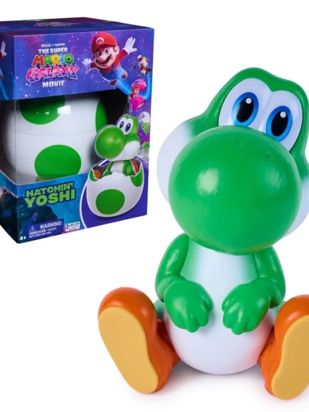 Hatchin' Yoshi Figure Toy - Green | The Super Mario Galaxy Movie